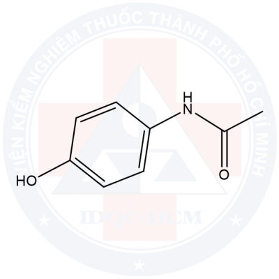 Hình ảnh cấu trúc phân tử paracetamol